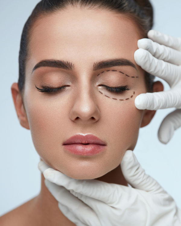 Szem alatti karika töltés